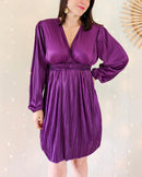 Robe Plissée Violette - Wendy
