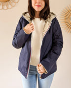 Imperméable Mandy Court - Marine/Doré