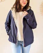 Imperméable Mandy Court - Marine/Doré