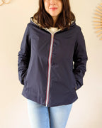 Imperméable Mandy Court - Marine/Doré