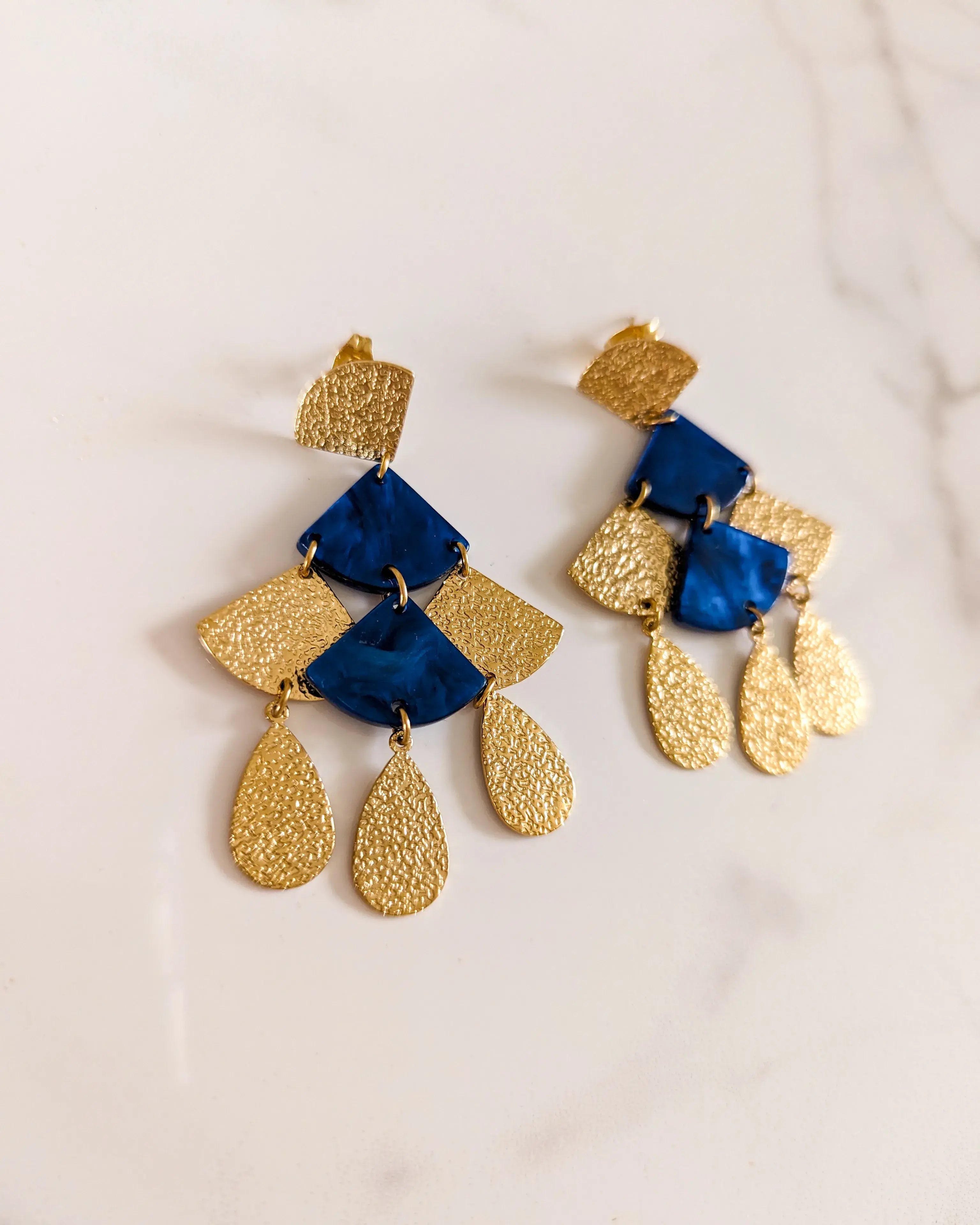 Boucles D'Oreilles Soho Bleues