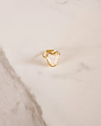 Bague En Perles Nacrées - Coeur
