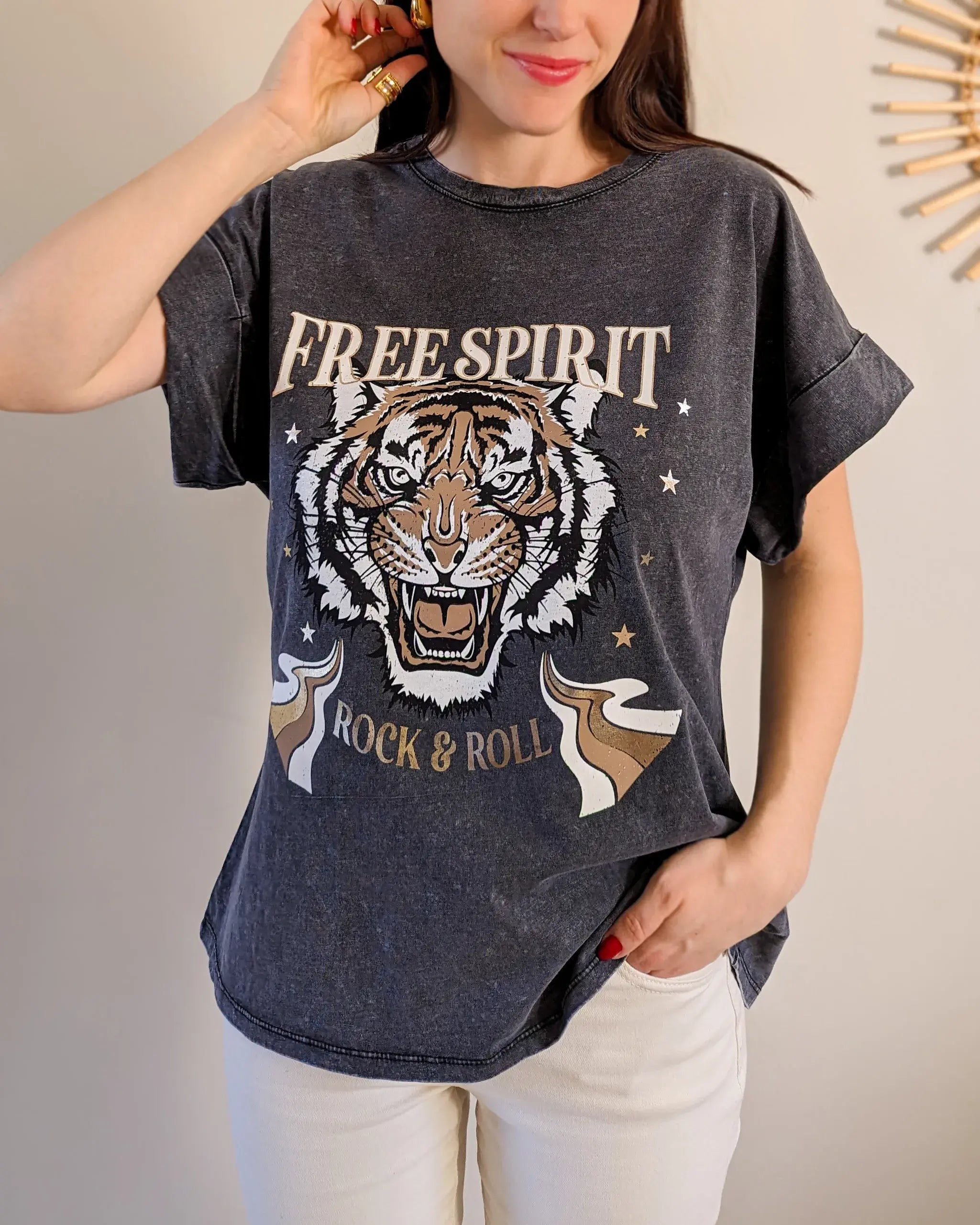 Gray T-Shirt - Free Spirit