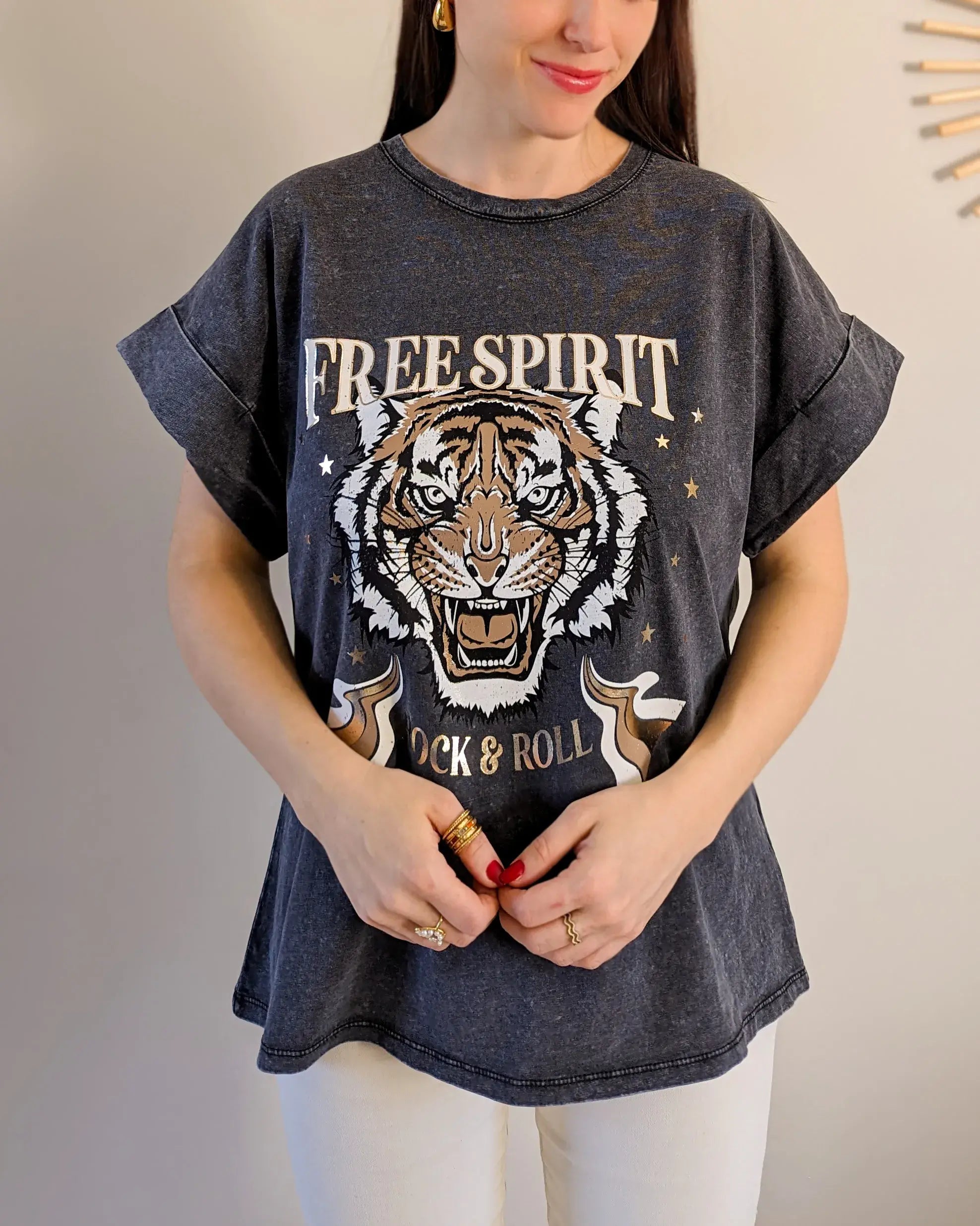 Gray T-Shirt - Free Spirit