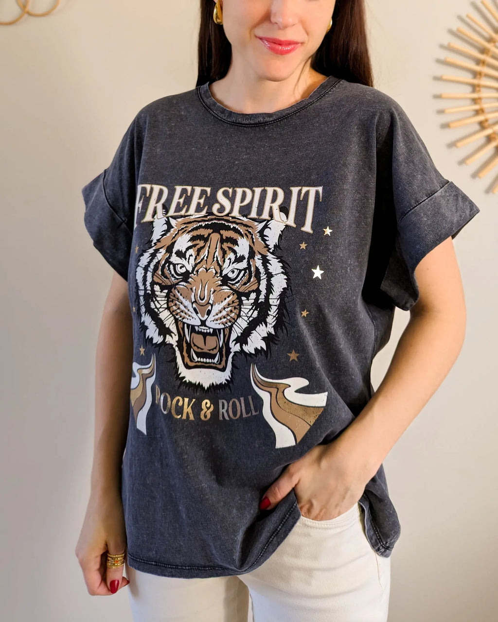 Gray T-Shirt - Free Spirit