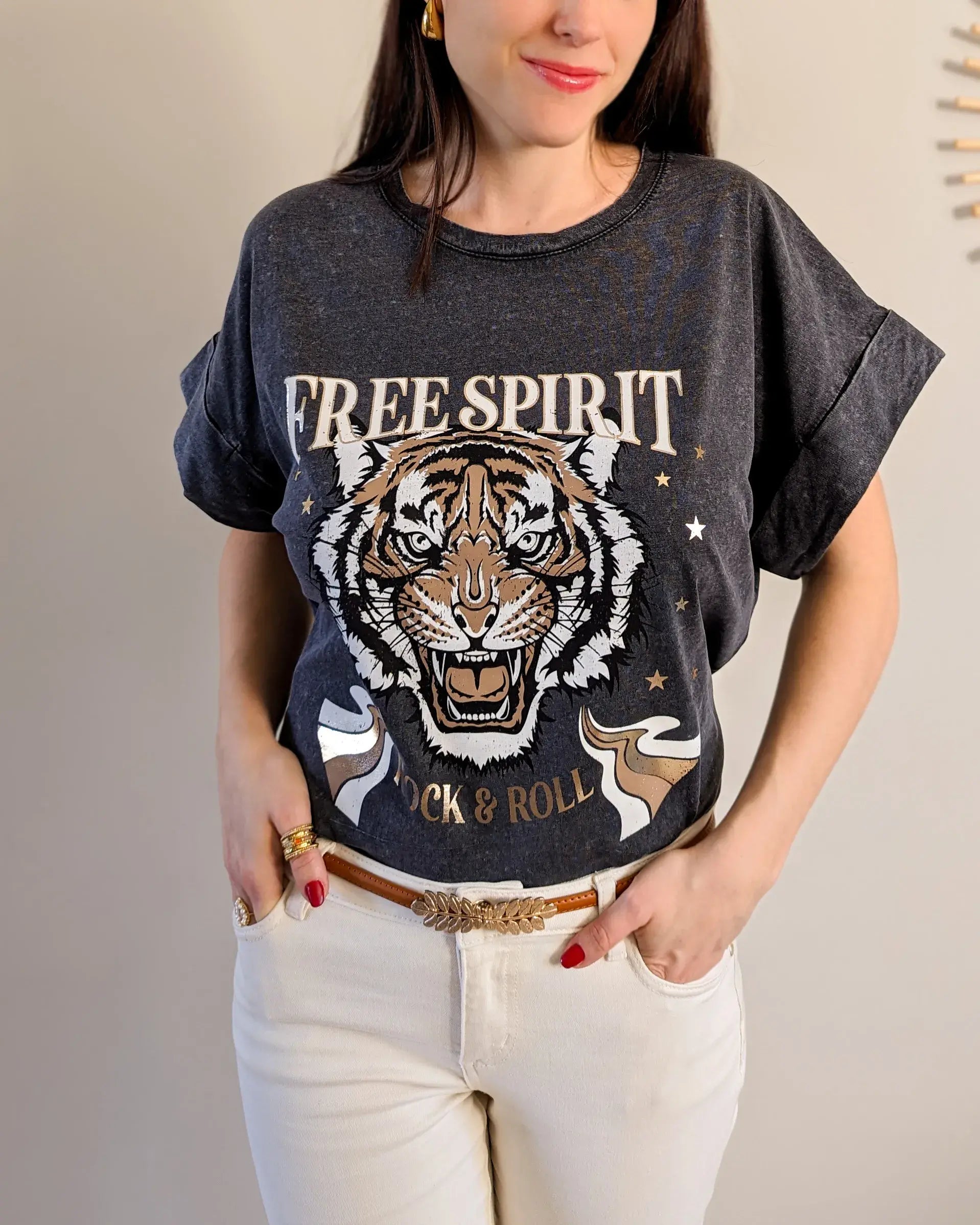 Gray T-Shirt - Free Spirit