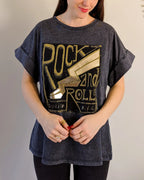 Gray T-Shirt - Rock And Roll