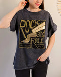 Gray T-Shirt - Rock And Roll