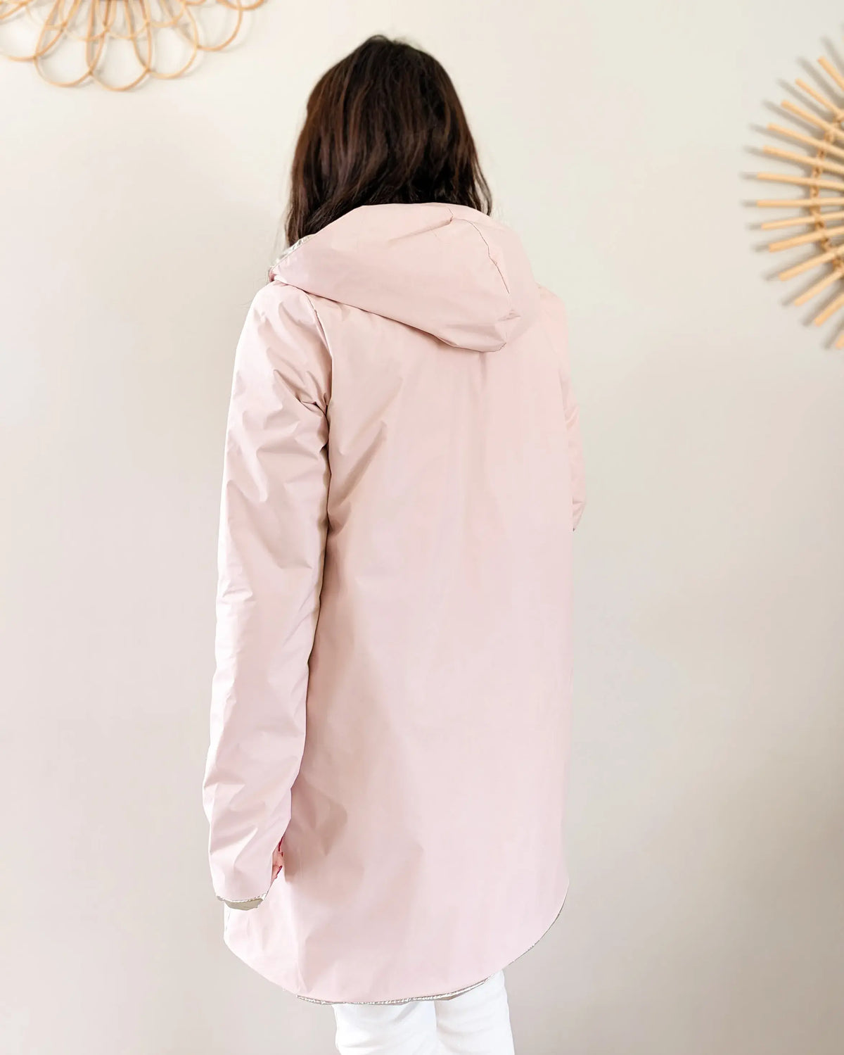Imperméable Mandy Long - Rose/Doré