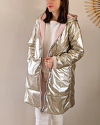 Imperméable Mandy Long - Rose/Doré