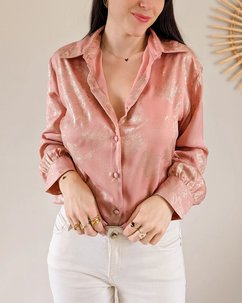 Dusty Pink Shirt - Kara