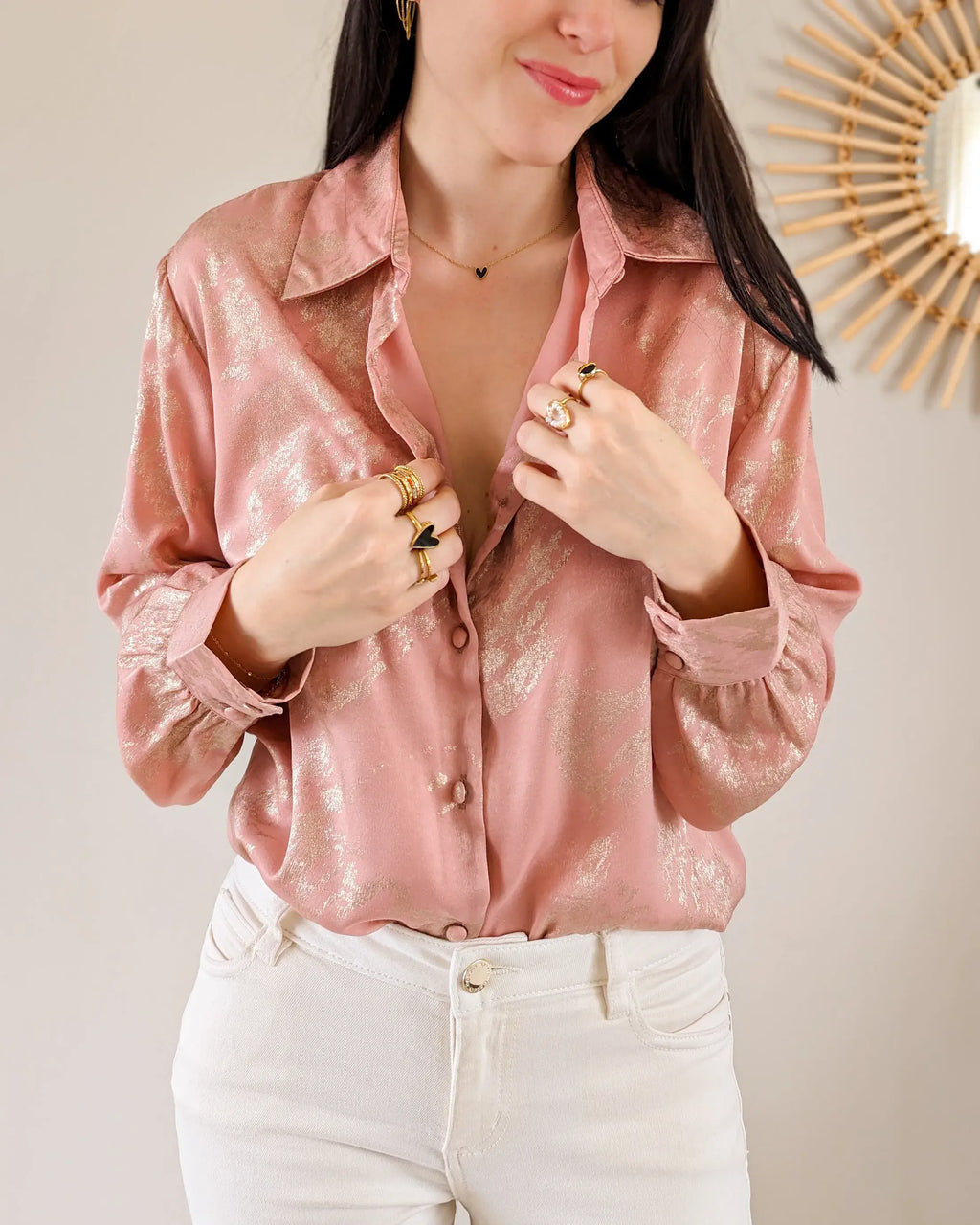 Dusty Pink Shirt - Kara