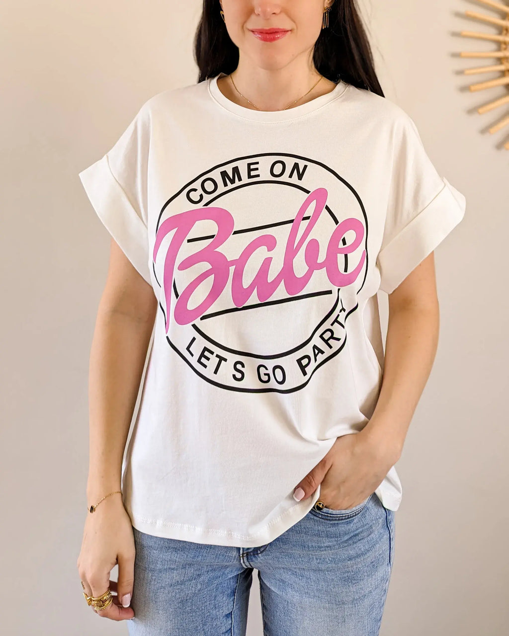 Babe T-shirt - Hvid