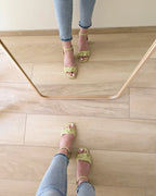 Fabric Sandals - Meryl Green