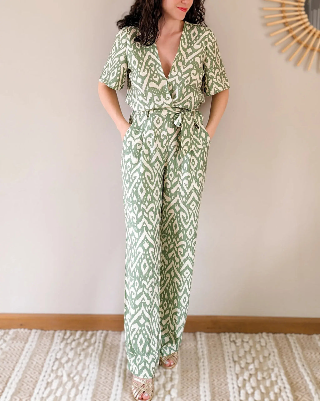 Patterned Jumpsuit - Carole Verte