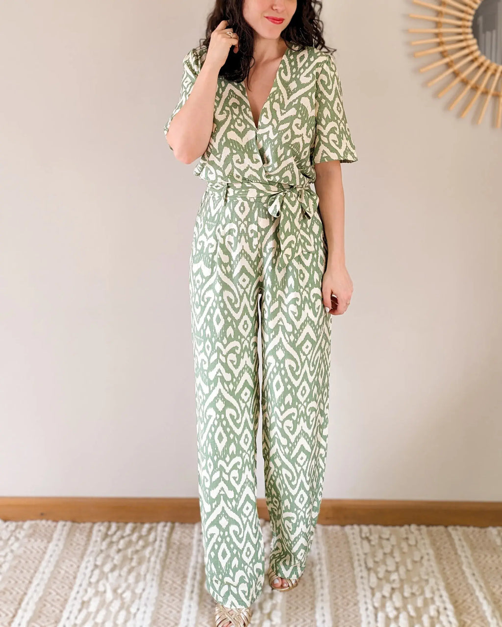 Patterned Jumpsuit - Carole Verte