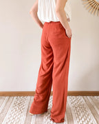 Pantalón de lino - Darren Terracotta