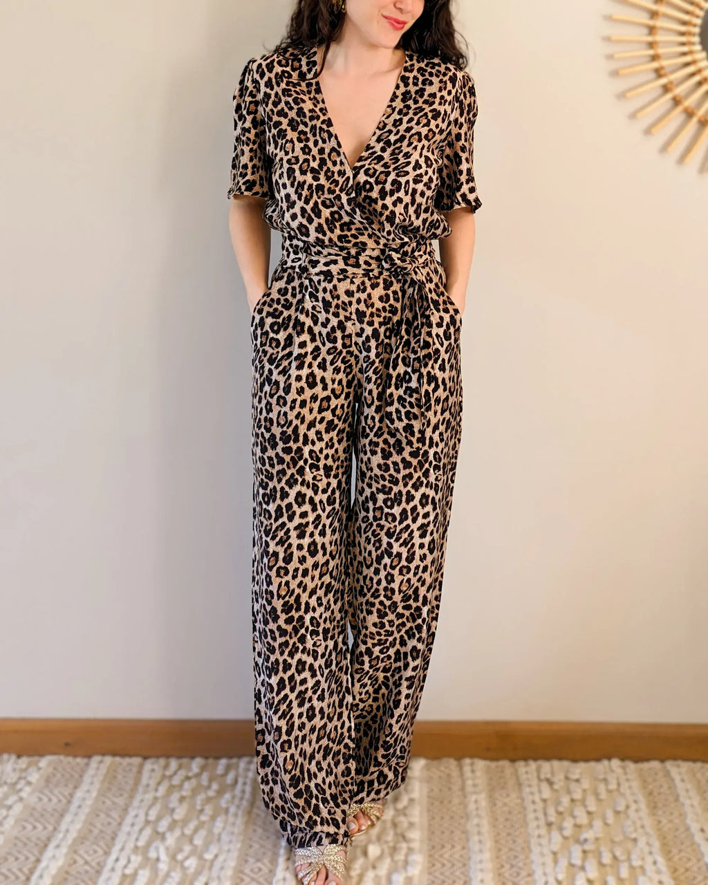 Leopard Jumpsuit - Roza