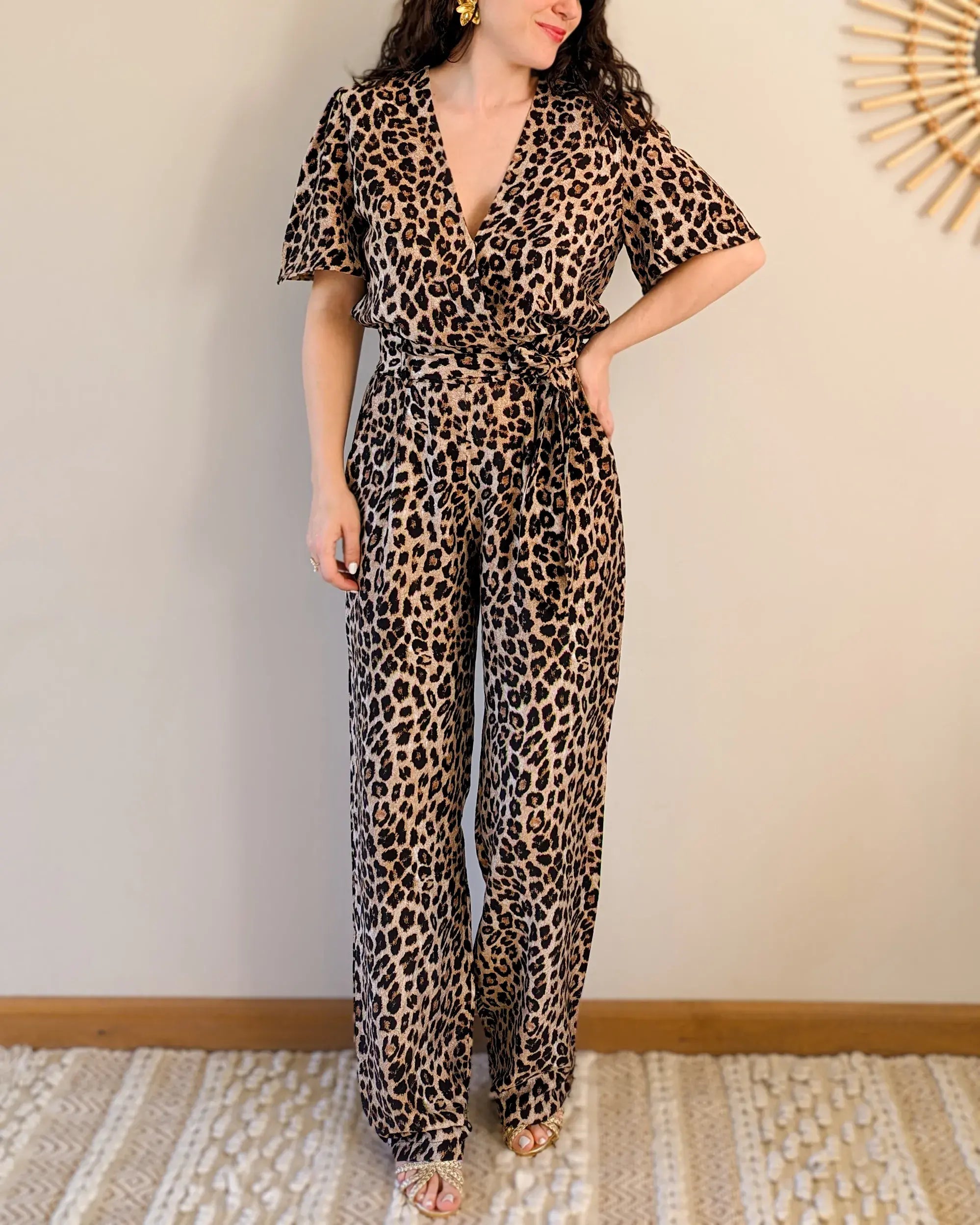 Leopard Jumpsuit - Roza