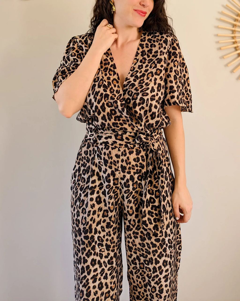 Leopard Jumpsuit - Roza