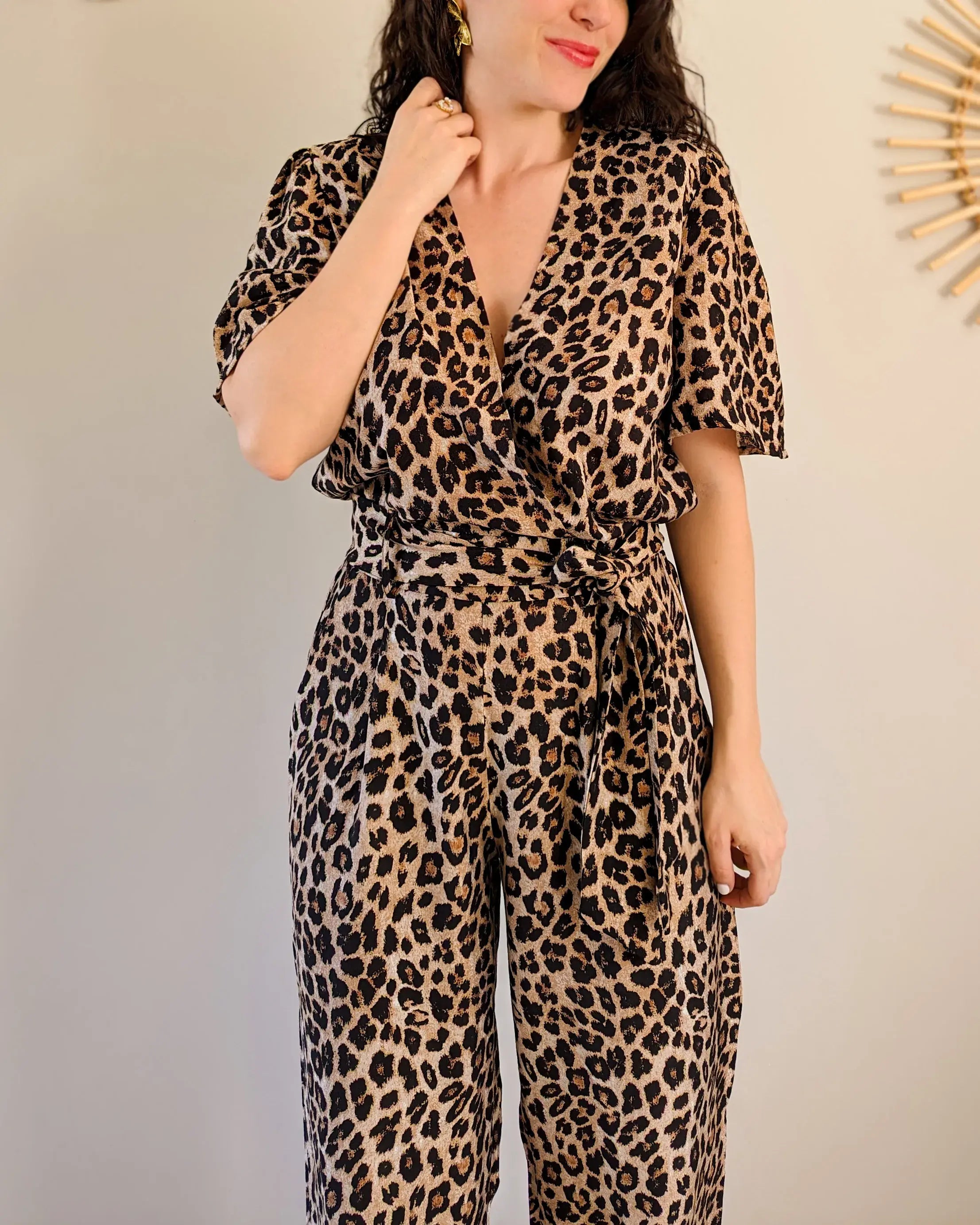 Leopard Jumpsuit - Roza