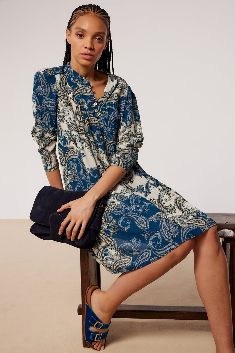 Robe Rome - Bleu Glacier