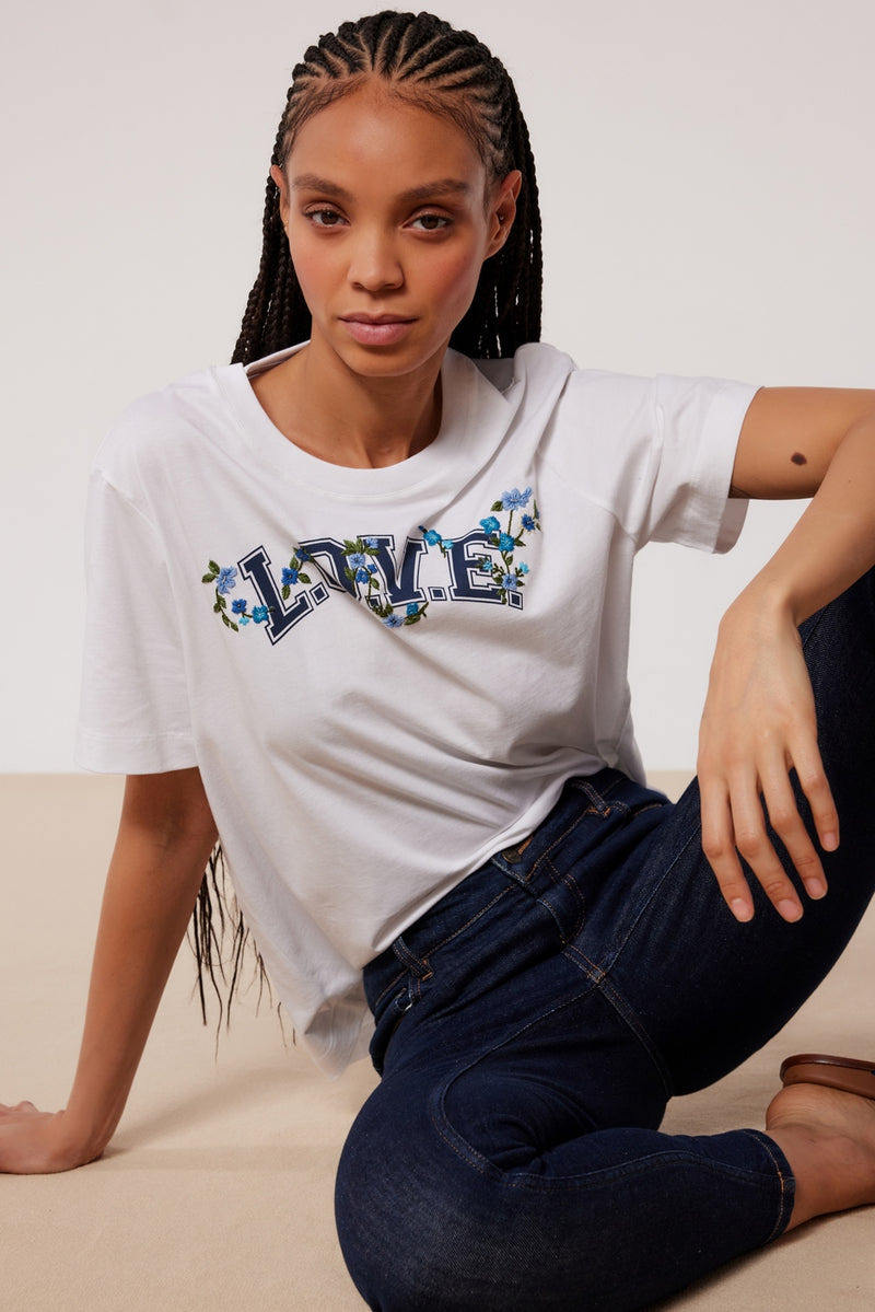 T-Shirt Tiphanie - Blanc