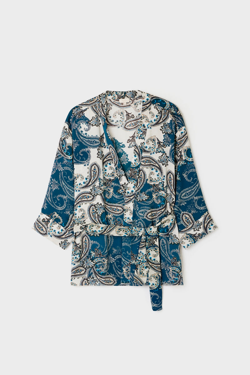 T-Shirt Violette - Bleu Glacier