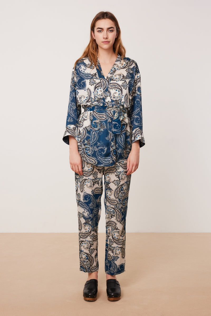 T-Shirt Violette - Bleu Glacier