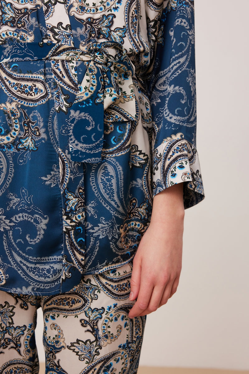 T-Shirt Violette - Bleu Glacier