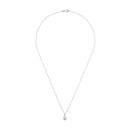 Pendentif "Blue Light" D0,01/2 Topaze 0,95/1 - Or Blanc 375/1000