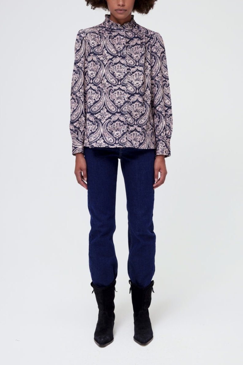 Blusa - Top Cyanne - Azul marino