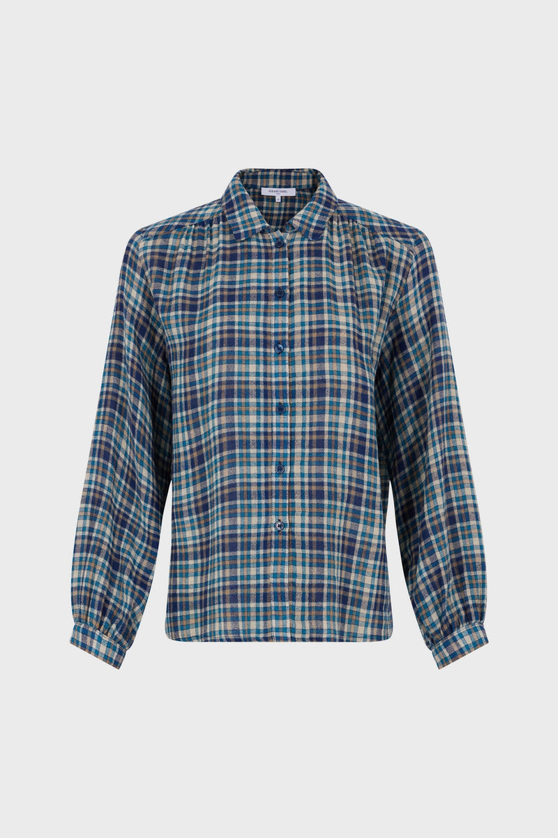 Chemise Chrysta - Bleu Orageux