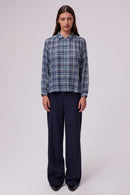 Chemise Chrysta - Bleu Orageux