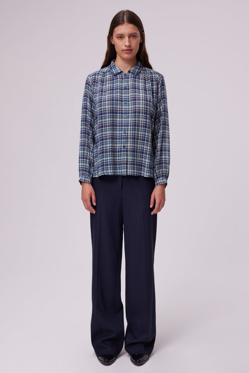 Chemise Chrysta - Bleu Orageux
