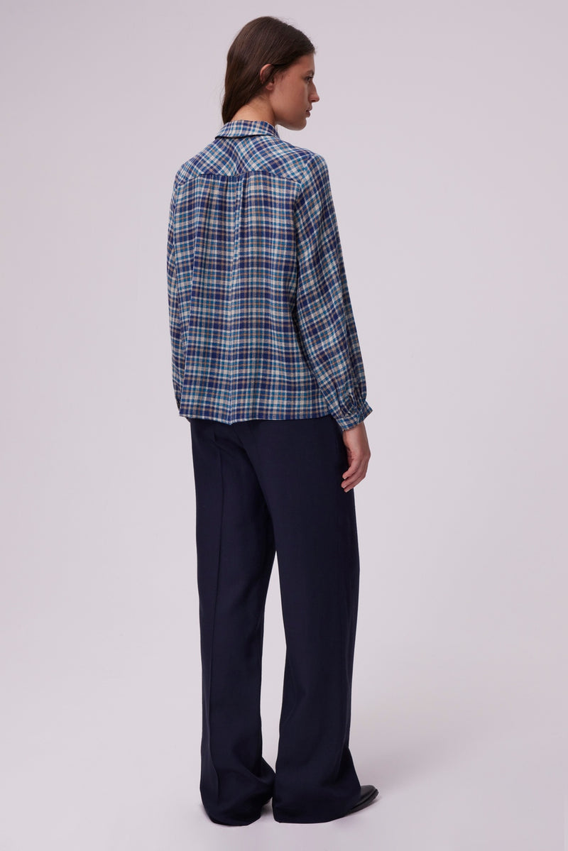 Chemise Chrysta - Bleu Orageux