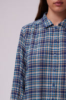 Chemise Chrysta - Bleu Orageux