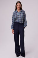 Chemise Chrysta - Bleu Orageux