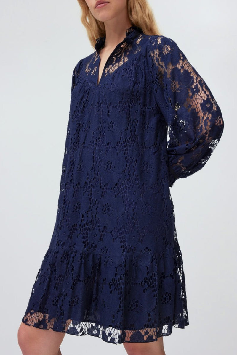 Romee Lace Dress - Navy
