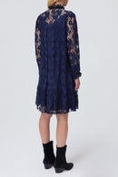 Romee Lace Dress - Navy