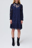 Romee Lace Dress - Navy
