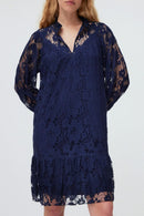 Romee Lace Dress - Navy