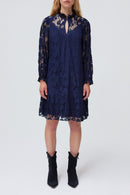 Romee Lace Dress - Navy