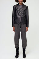 Veste Cuir Yekel - Noir