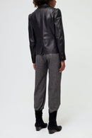 Veste Cuir Yekel - Noir
