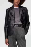 Veste Cuir Yekel - Noir