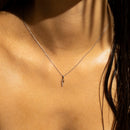 Pendentif "Life" Diamants 0,02Ct/3 - Or Blanc