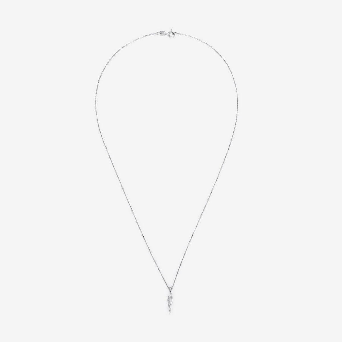 "Life" Diamond Pendant 0.02Ct/3 - White Gold