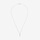 "Life" Pendant with 0.02ct/3 Diamonds - 375/1000 White Gold