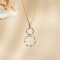 Pendentif "Gold Circles" Diamants 0,02/6 - Or Jaune